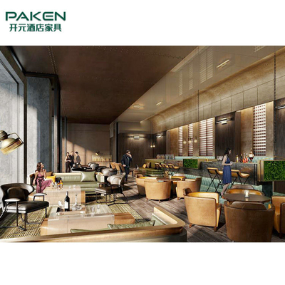 Sala luxuosa Sofa Plywood Core de Hilton Hotel Lobby Furniture Living