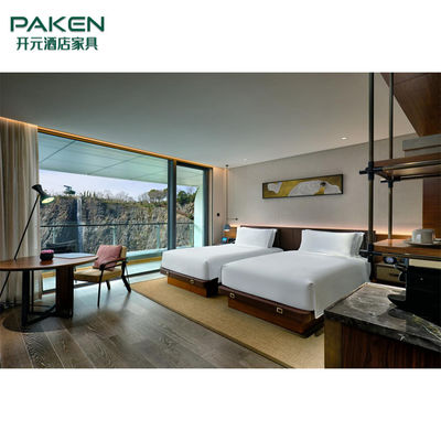 A mobília de 5 estrelas feito-à-medida do Guestroom do hotel ajusta-se com OEM&amp;ODM