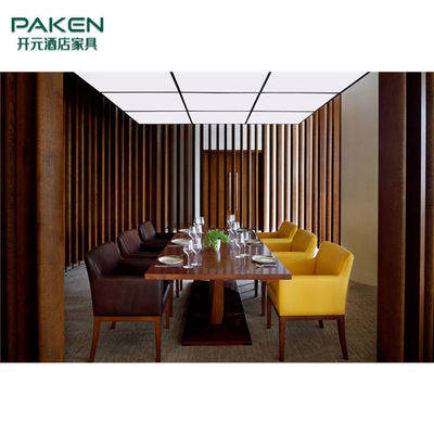 Mobília personalizada do restaurante do hotel da madeira maciça do tamanho