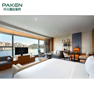 Mobília padrão de madeira luxuosa do quarto de PAKEN