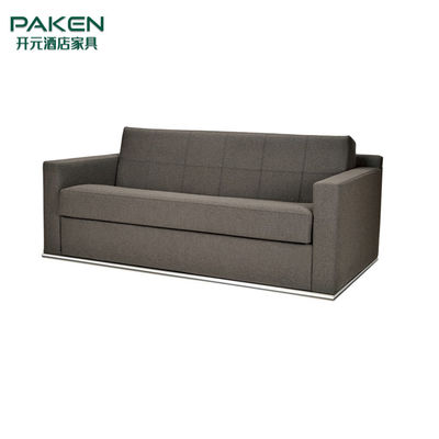 Pés do metal e hotel de madeira contínuo Sofa Bed da base