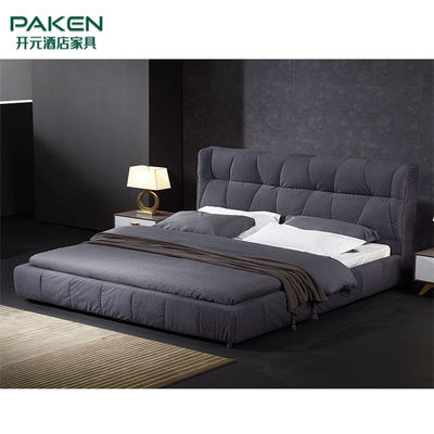 Personalize a cama moderna do estilo de Furniture&amp;Concise do quarto da mobília da casa de campo com Grey Color escuro