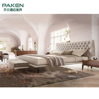 Personalize a cama moderna do estilo de Furniture&amp;Fashionable do quarto da mobília da casa de campo