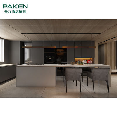 Moderno e elegante personalize a mobília moderna da cozinha da mobília da casa de campo
