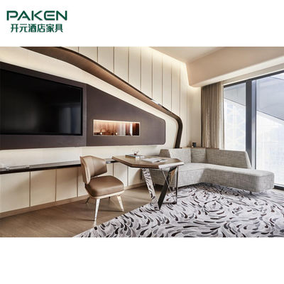A mobília do quarto do hotel de cinco estrelas ajusta a forma irregular de projeto moderno com Art Decorations